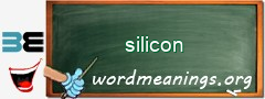 WordMeaning blackboard for silicon